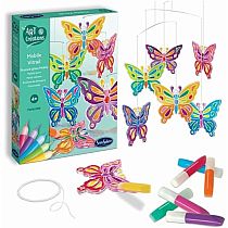 STAIN GLASS MOBILE BUTTERFLIES