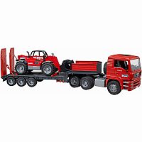 BRUDER LOW LOADER W MANITOU LOADER