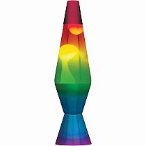 14.5" Rainbow Lava Lamp