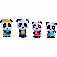 Timber Tots Panda Family set of 4