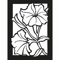 Garden Flowers Stained Glass Coloring Book