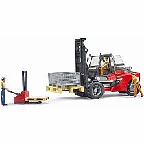 BRUDER FORKLIFT W PALLET