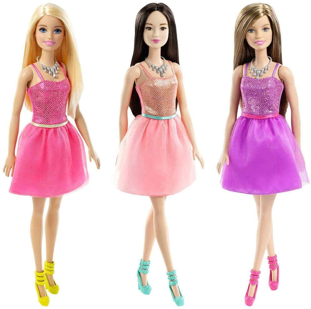 Barbie glitz doll coral dress outlet