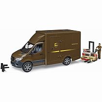 Bruder MB Sprinter UPS Truck with Driver and Accessories