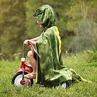 T-Rex Hooded Cape - Green