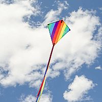 RAINBOW STRIPE 18" DIAMOND KITE