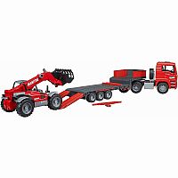 BRUDER LOW LOADER W MANITOU LOADER