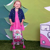 UMBRELLA STROLLER FLOWER SM