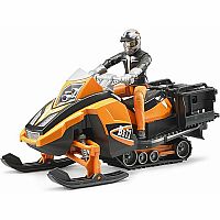 Bruder Snowmobile with Driver and Accessories