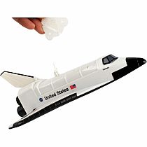 FLYING SPACE SHUTTLE ON STRING