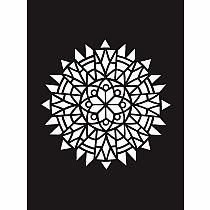 Easy Kaleidoscope Stained Glass Coloring Book