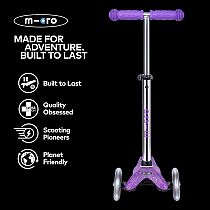 MINI SCOOTER LED GLITTER PURPLE