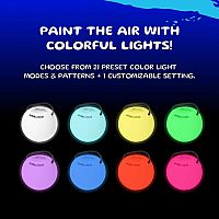 LED Poi - Spin-lightS (Pair) with Tail Covers