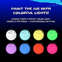 LED Poi - Spin-lightS (Pair) with Tail Covers