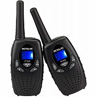 RETEVIS WALKIE TALKIE SET BLACK w FLASHLIGHT