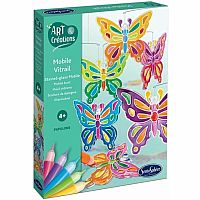 STAIN GLASS MOBILE BUTTERFLIES