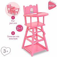 COROLLE HIGH CHAIR PINK
