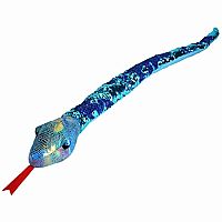SEQUIN SNAKE 54" TEAL/PUR