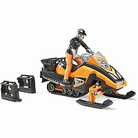 Bruder Snowmobile with Driver and Accessories