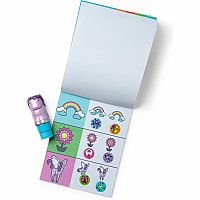 STICKER WOW PURPLE UNICORN