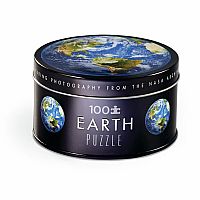 EARTH 100 PC PUZZ TIN