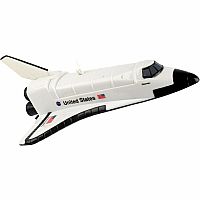 FLYING SPACE SHUTTLE ON STRING
