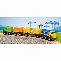 BRIO THREE WAGON CARGO TRAIN