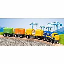 BRIO THREE WAGON CARGO TRAIN