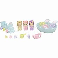 CC TRIPLETS BABY BATHTIME SET--CALICO CRITTERS