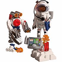 PM ASTRONAUT W ROBOT