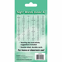 SIGHT WORDS LVL A FLASH CARDS