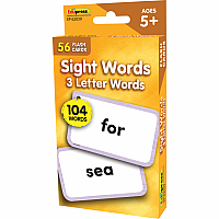 SIGHT WORDS 3 LETTER FLASH CARDS