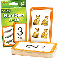 NUMBERS 1-25 FLASH CARDS TCR