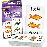 MATH WAR MULTLIPLICATION FLASH CARDS TCR