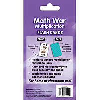MATH WAR MULTLIPLICATION FLASH CARDS TCR