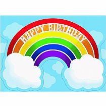 RAINBOW EXPLOSION BD CARD