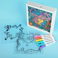 MAKE A SCENE AXOLOTL SHADOW BOX