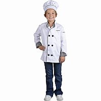 Jr. Chef Jacket w/ Hat, size Large
