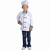 Jr. Chef Jacket w/ Hat, size Large