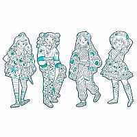 FASHION COLOURING PAPER DOLLS