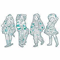 FASHION COLOURING PAPER DOLLS