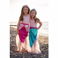 Super Duper Tutu with Cape & Mask Rainbow pastel color - size 4-6