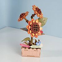 WOODEN PUZZLE SUNFLOWER BLOOM