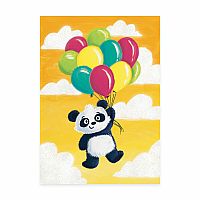 PANDA W BALLOONS BDAY CARD