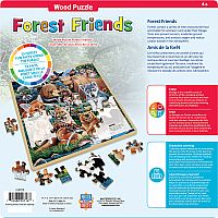 FOREST FRIENDS 48PC WOOD PZ