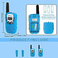 Retevis Walkie Talkies LT Blue w FLASHLIGHT