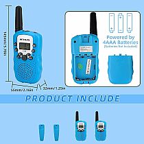Retevis Walkie Talkies LT Blue w FLASHLIGHT