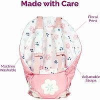 PINK BLOOMS BABY SNUGGLE CARRIAGE