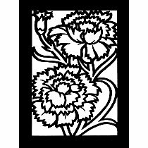 Little Flowers Stained Glass Coloring Book