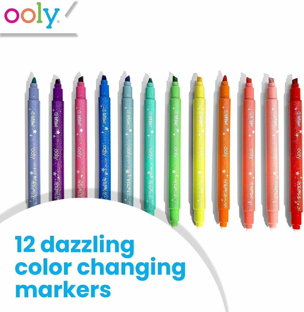 SPARKLE GLITTER COLOR-CHANGE MARKER - Over the Rainbow